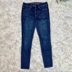American Eagle Dark Wash Hi Rise Jegging Jeans